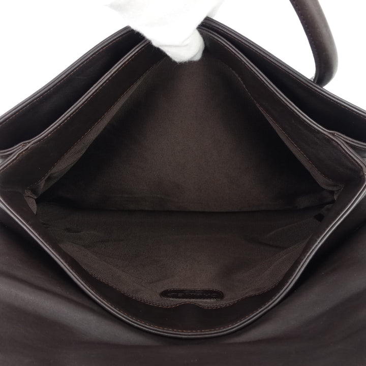 coco mark leather tote bag