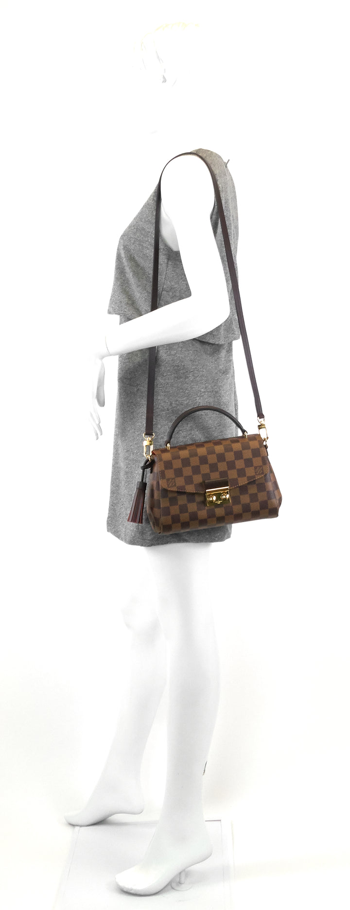 croisette damier ebene canvas bag