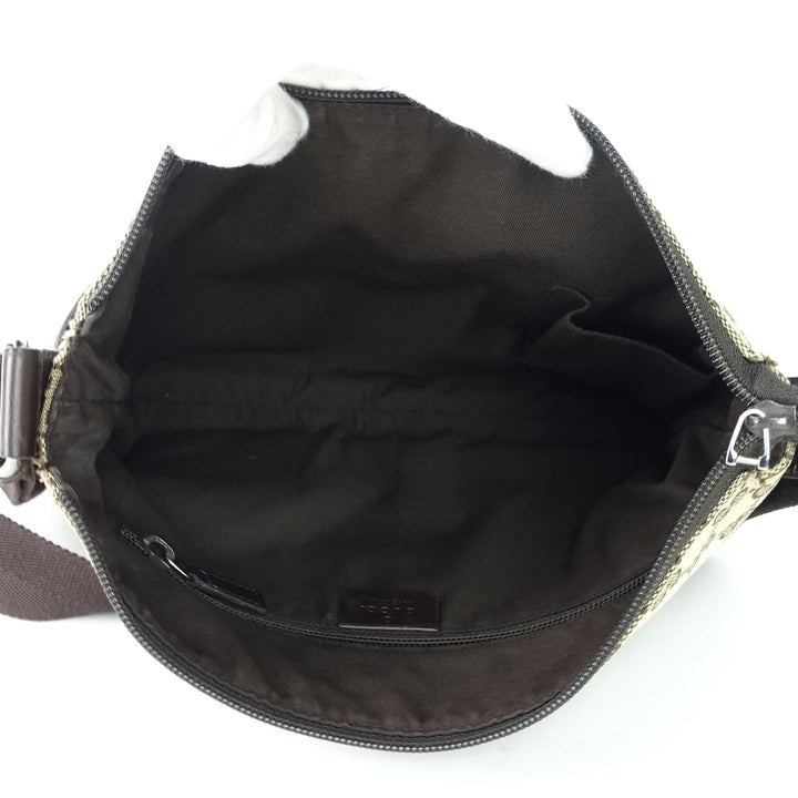 monogram canvas perforated messenger bag
