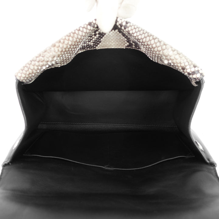 be dior double flap calfskin and python bag