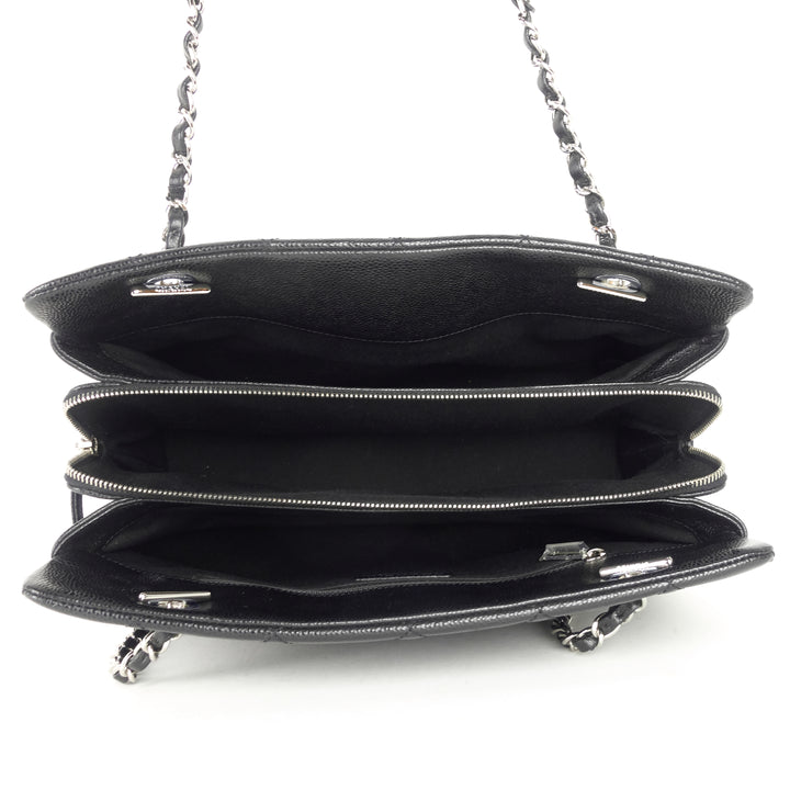 timeless cc medium caviar leather shopping tote bag