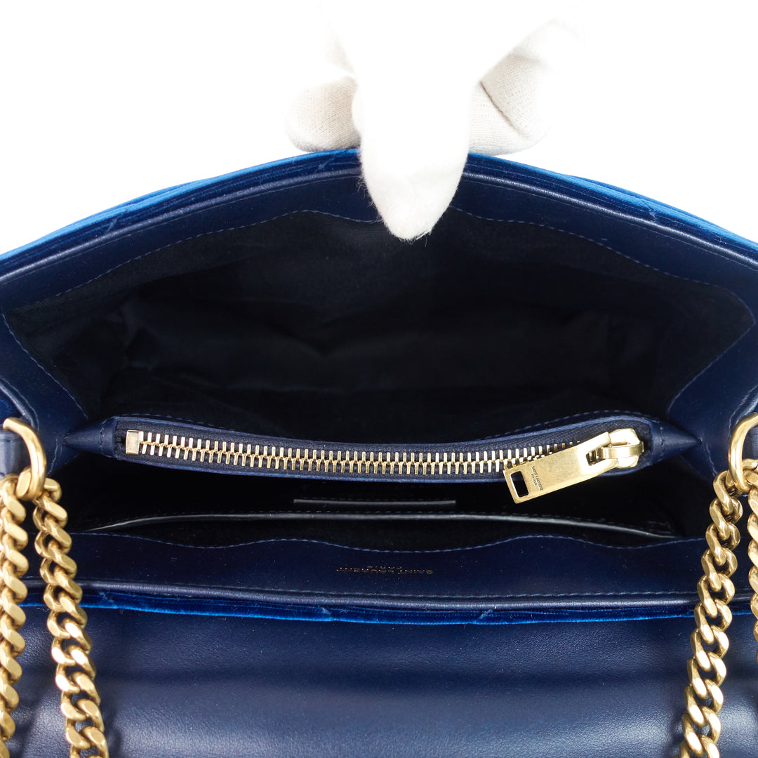 loulou small velvet shoulder bag