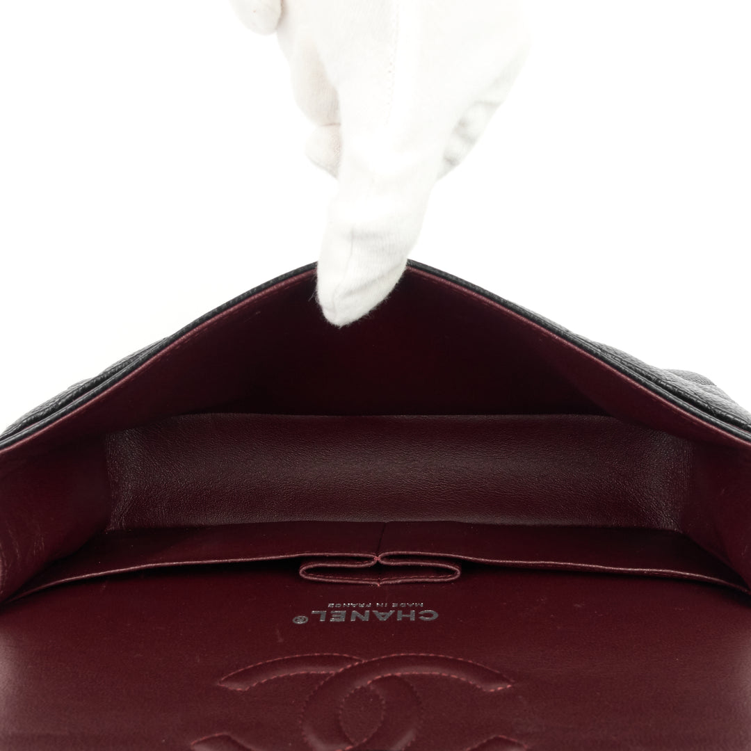 classic double flap medium caviar shoulder bag
