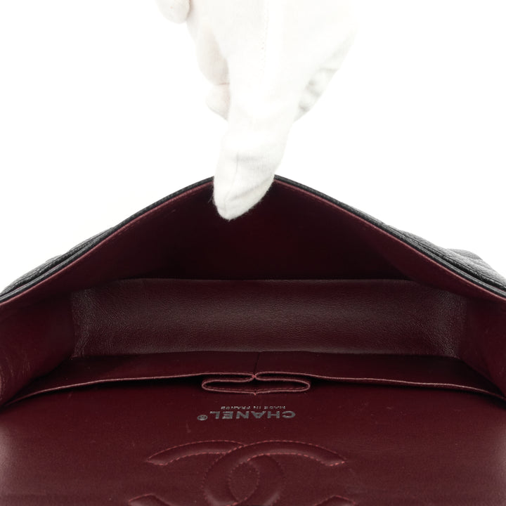 classic double flap medium caviar shoulder bag