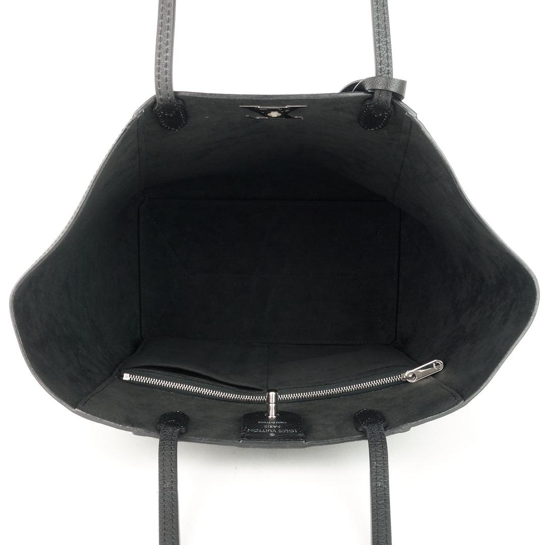 lockme cabas calf leather tote bag