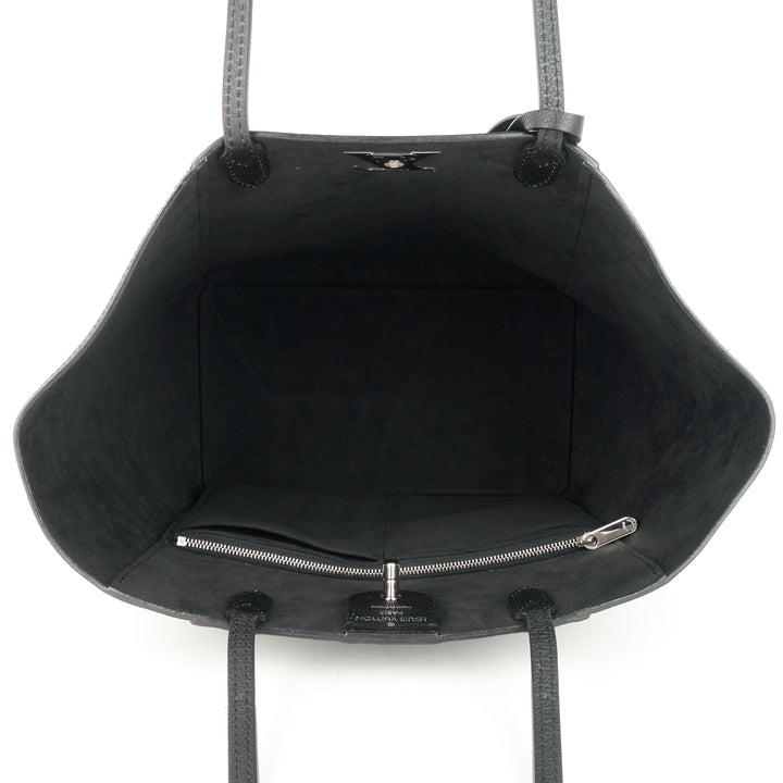 lockme cabas calf leather tote bag
