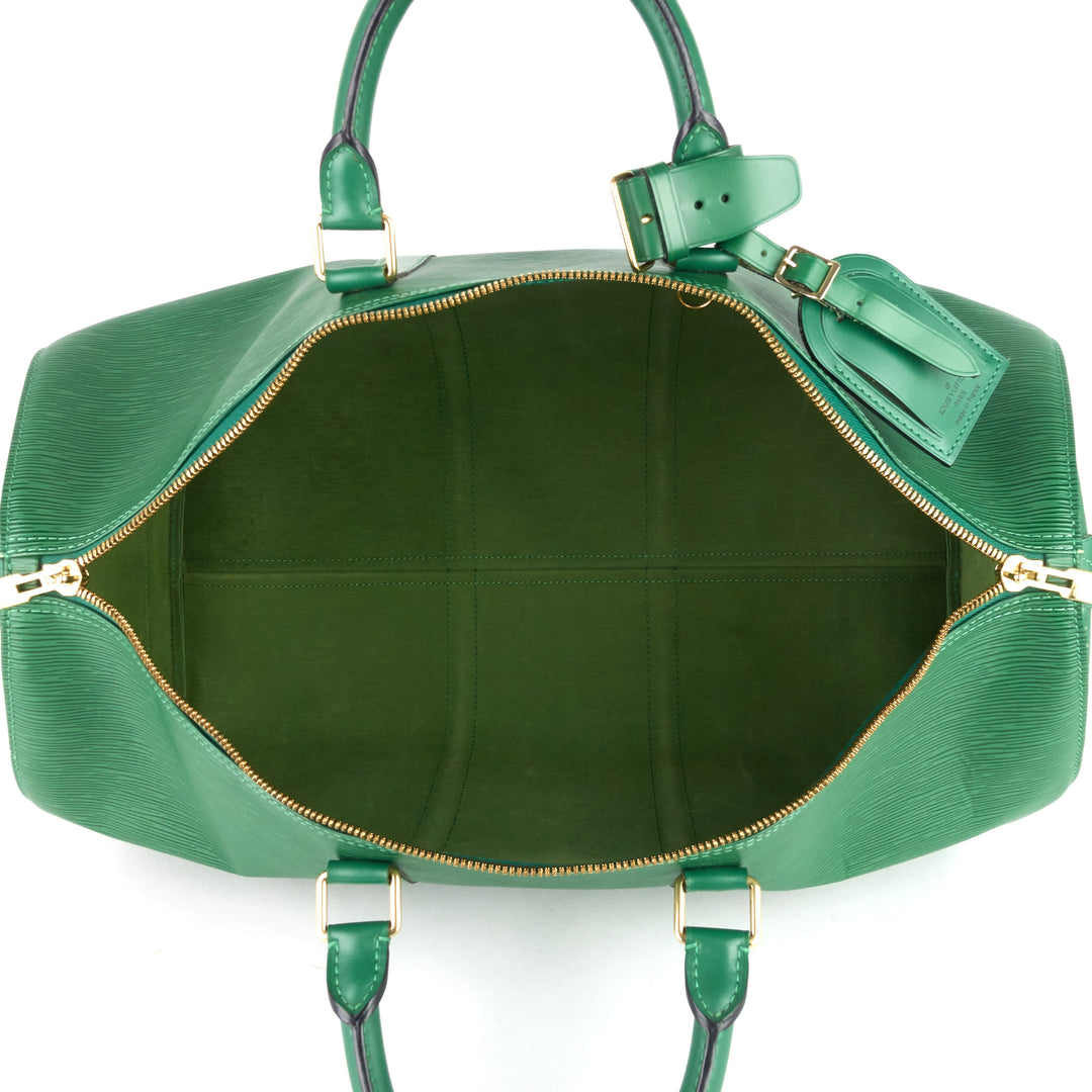 keepall 50 green epi leather bag