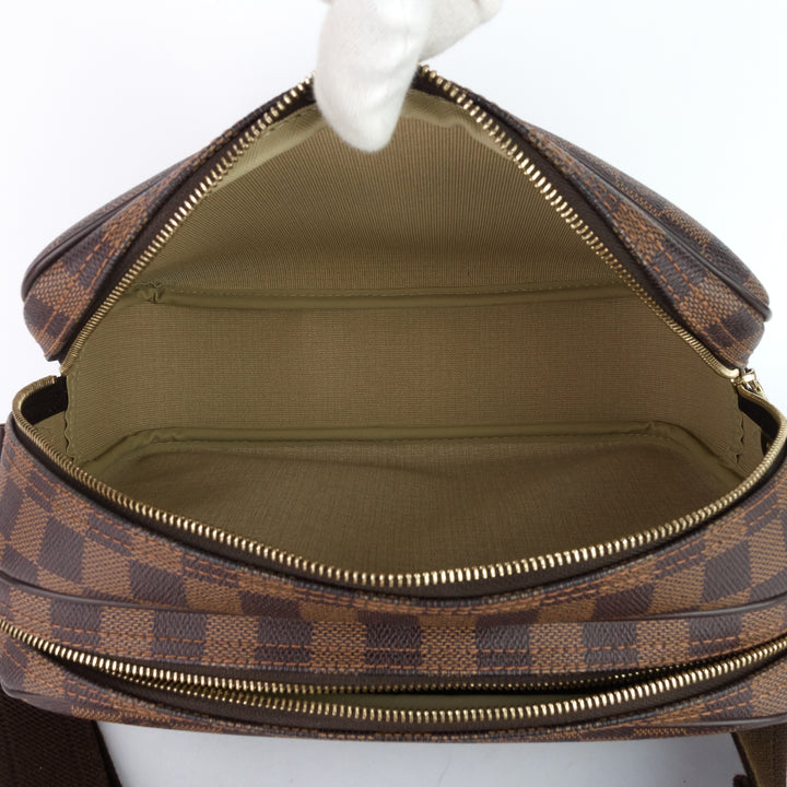reporter pm damier ebene canvas messenger bag
