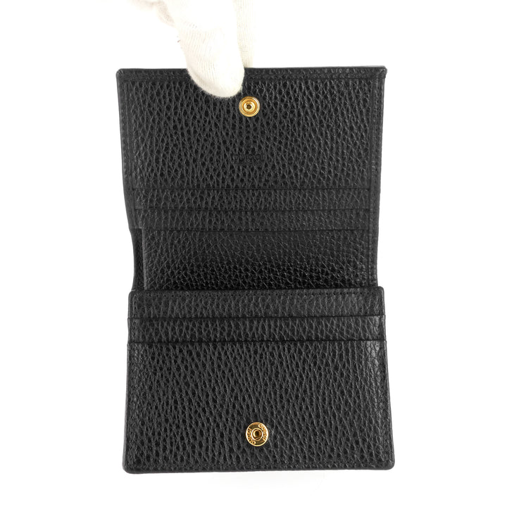 marmont pebbled calfskin card case