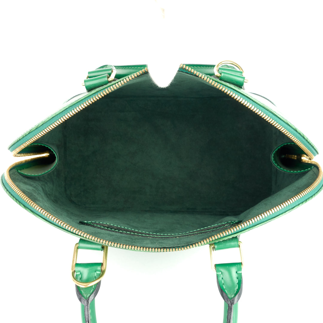 alma pm epi leather handbag