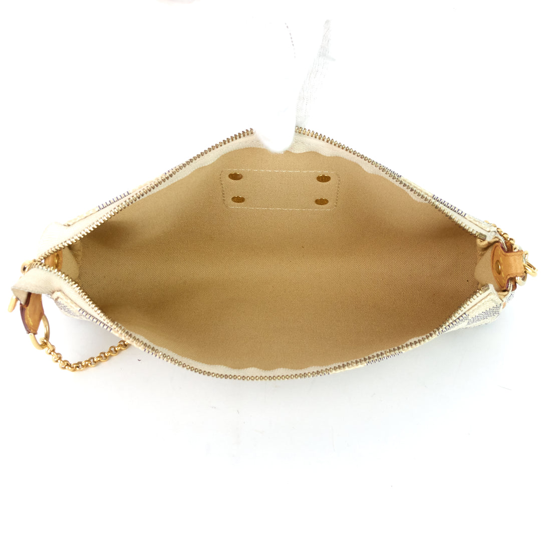 eva damier azur canvas bag