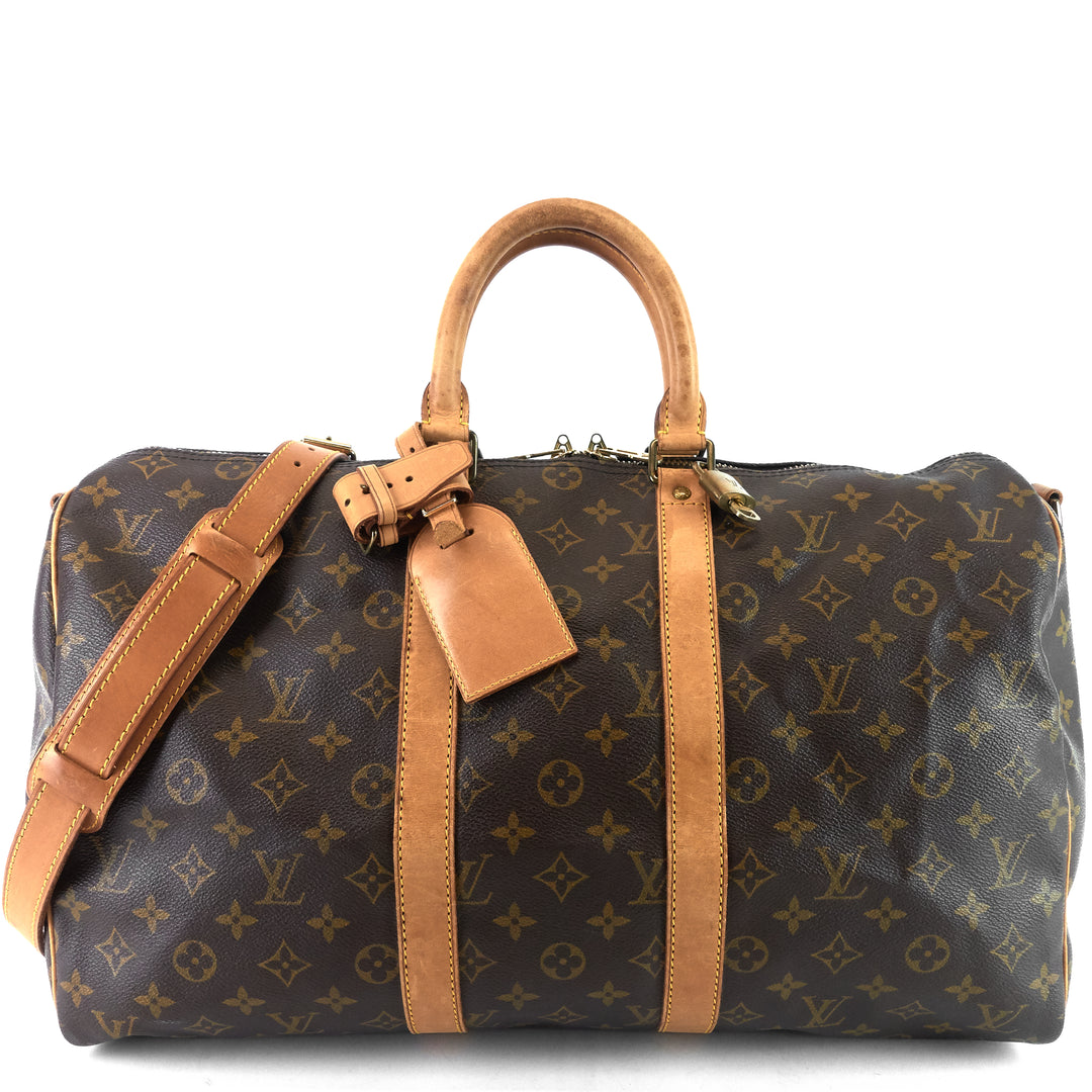 keepall 45 bandouliere monogram canvas bag