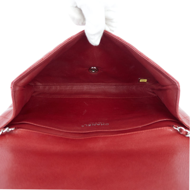 quilted caviar new clutch with chain bag