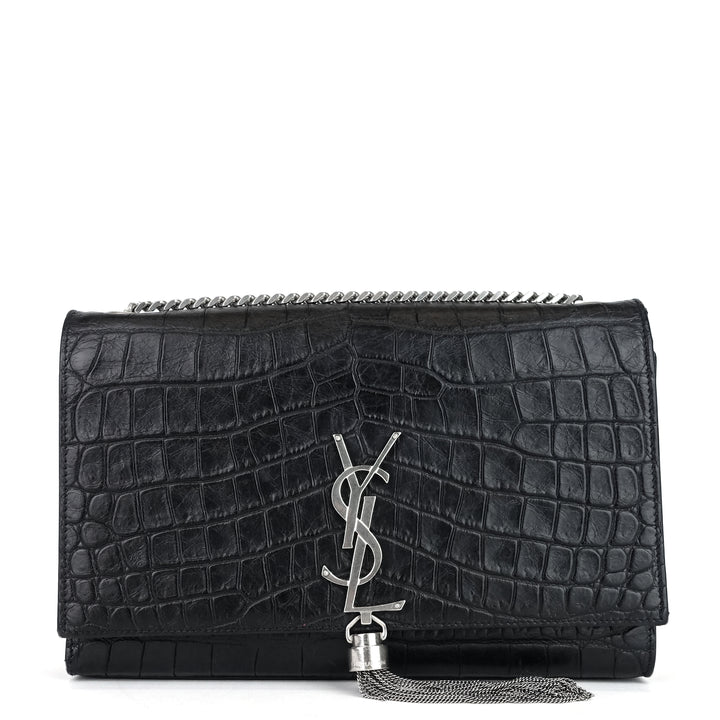 kate croc medium embossed calf leather bag