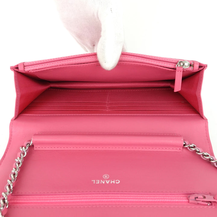 cambon ligne leather wallet on chain