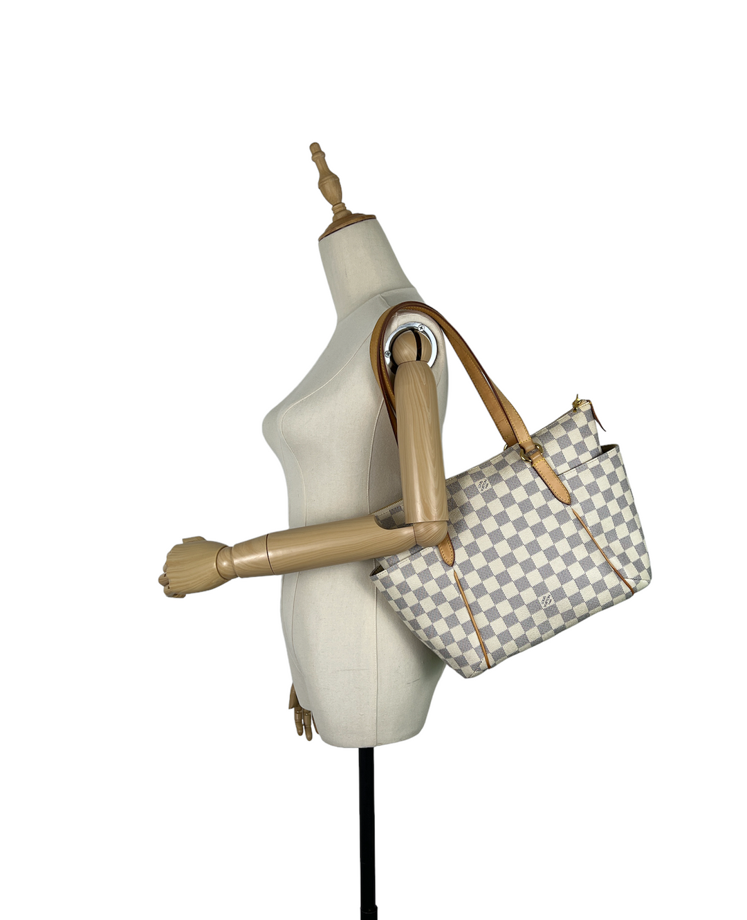 totally pm damier azur canvas bag