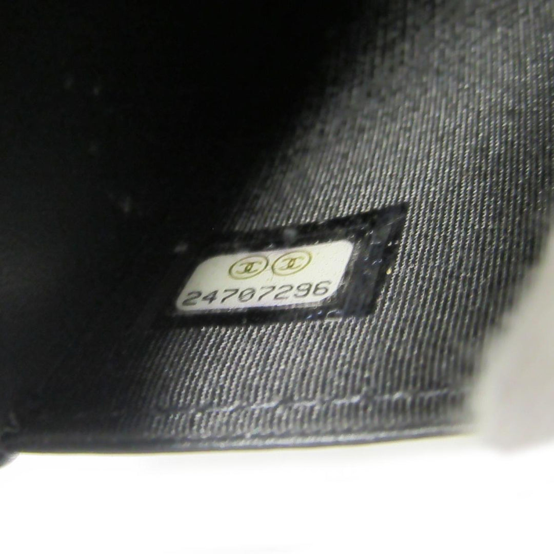 wallet on chain camellia lambskin leather bag