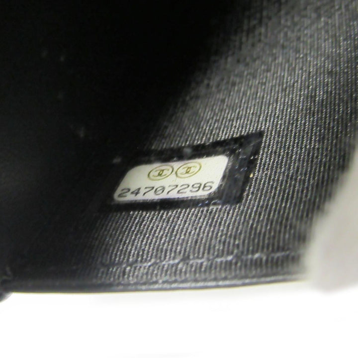 wallet on chain camellia lambskin leather bag