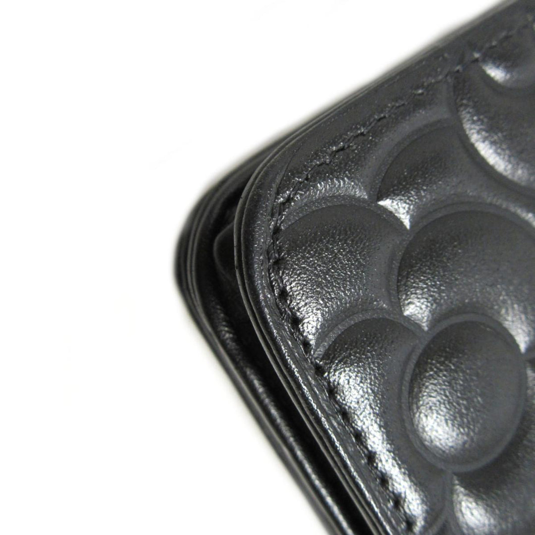 wallet on chain camellia lambskin leather bag