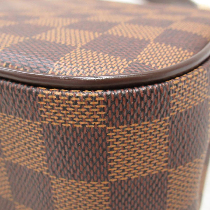 aubagne damier ebene canvas shoulder bag