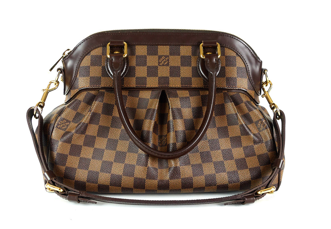 trevi pm damier ebene canvas bag