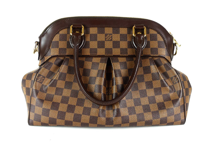 trevi pm damier ebene canvas bag