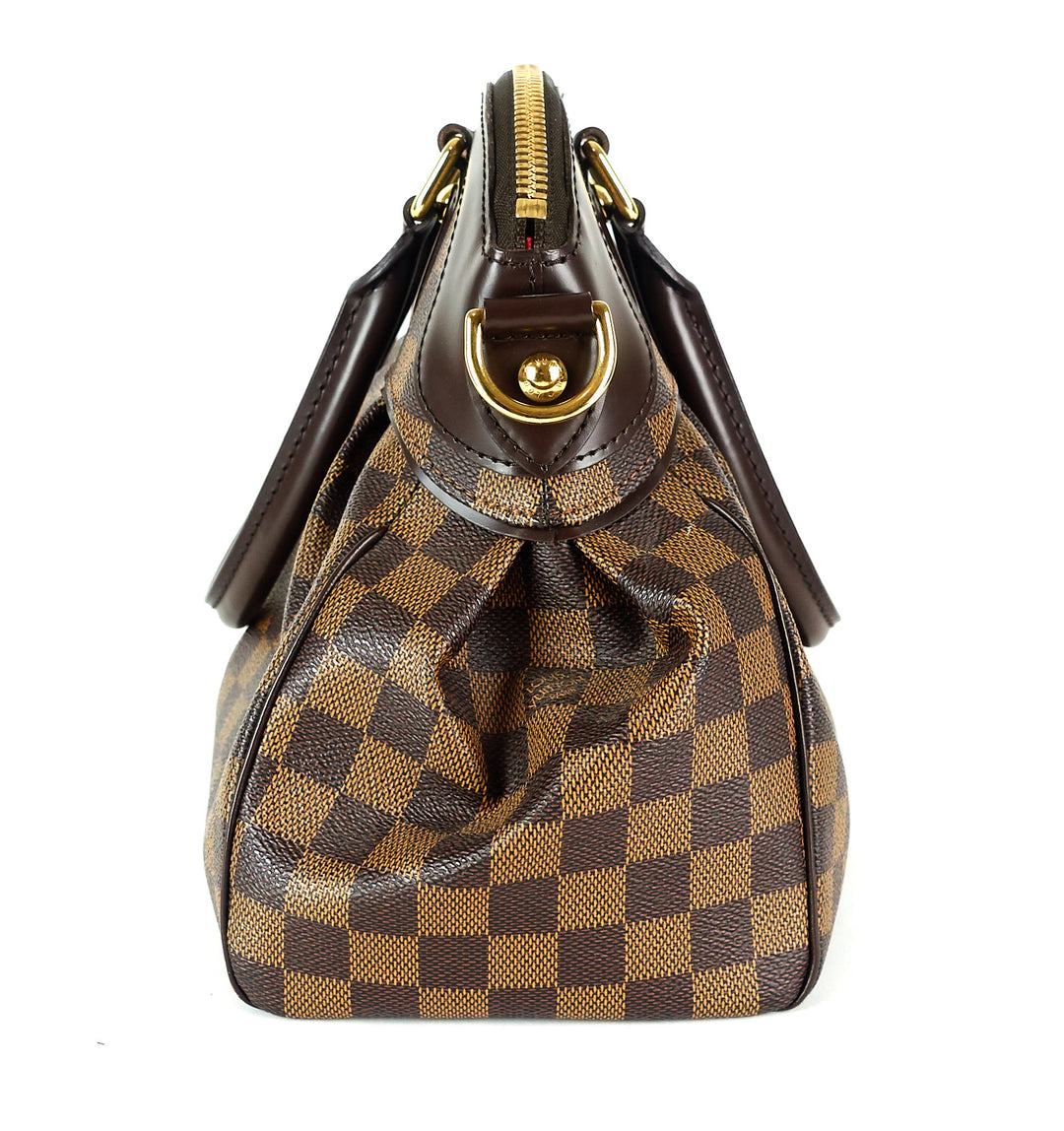 trevi pm damier ebene canvas bag