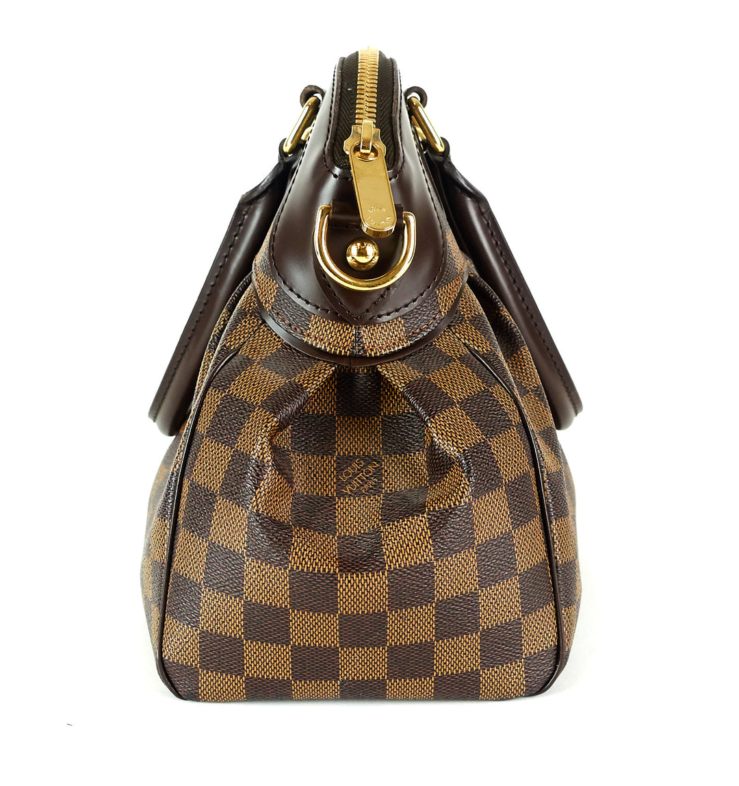 trevi pm damier ebene canvas bag
