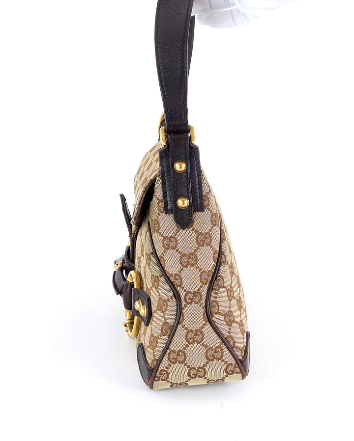 monogram canvas horsebit handbag