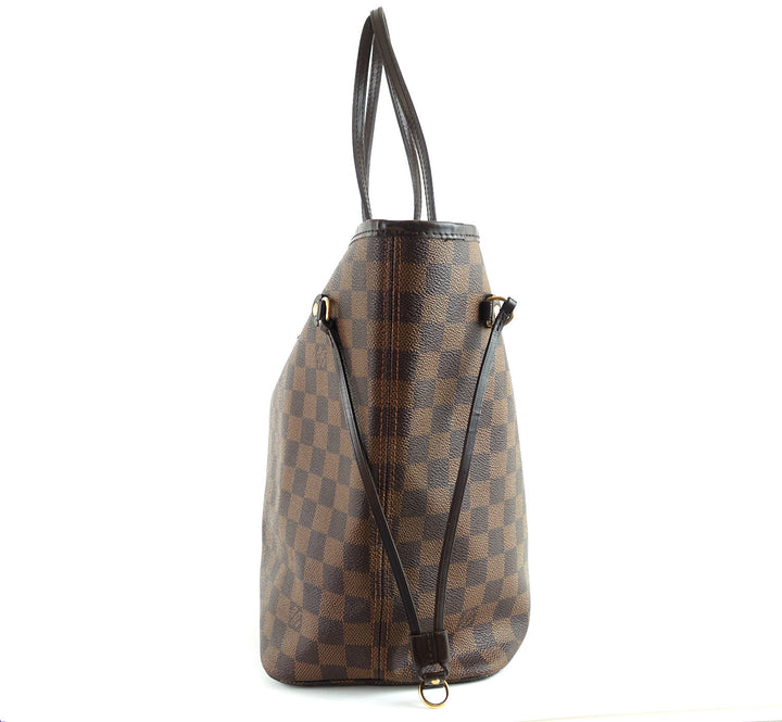 neverfull mm damier ebène canvas tote bag