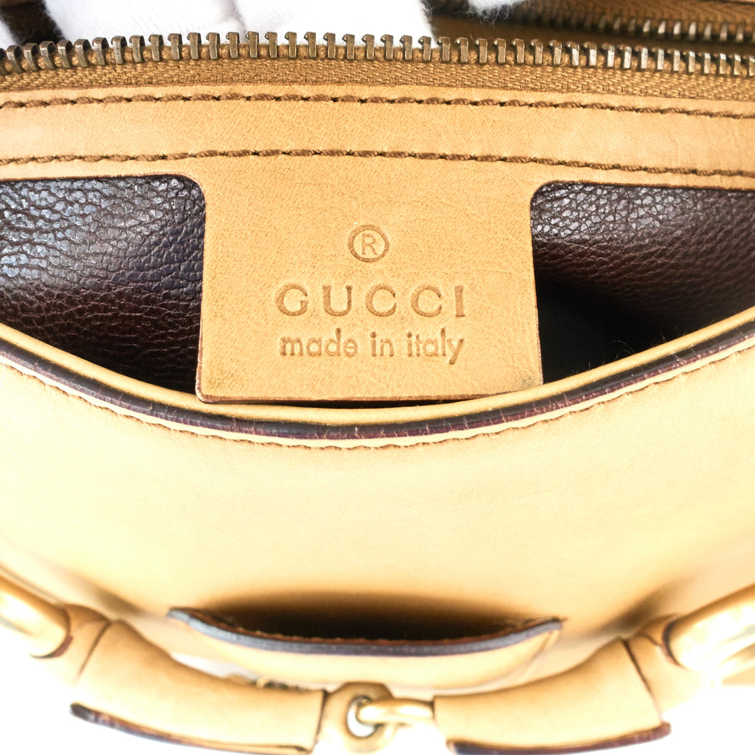 guccissima leather horsebit bag