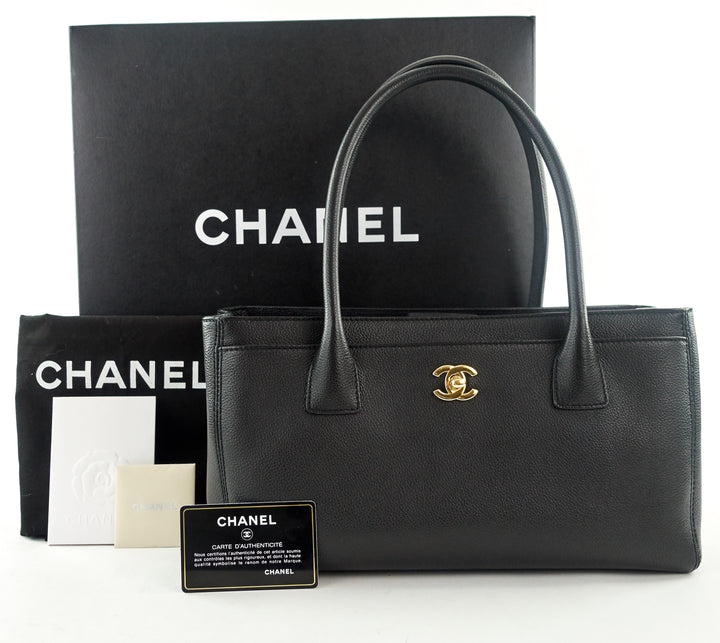 executive cerf xl caviar leather tote bag