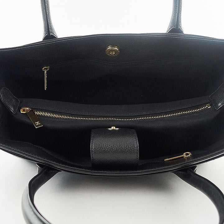 executive cerf xl caviar leather tote bag