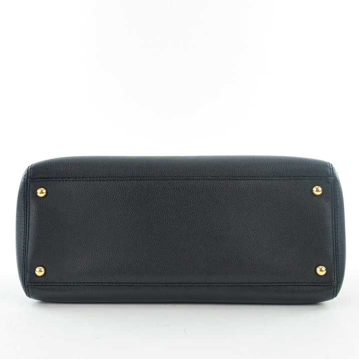 executive cerf xl caviar leather tote bag