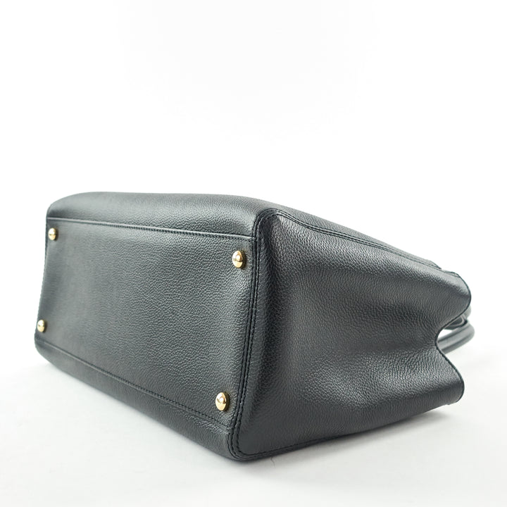 executive cerf xl caviar leather tote bag