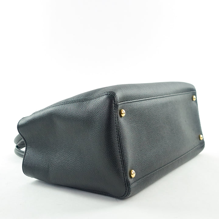 executive cerf xl caviar leather tote bag