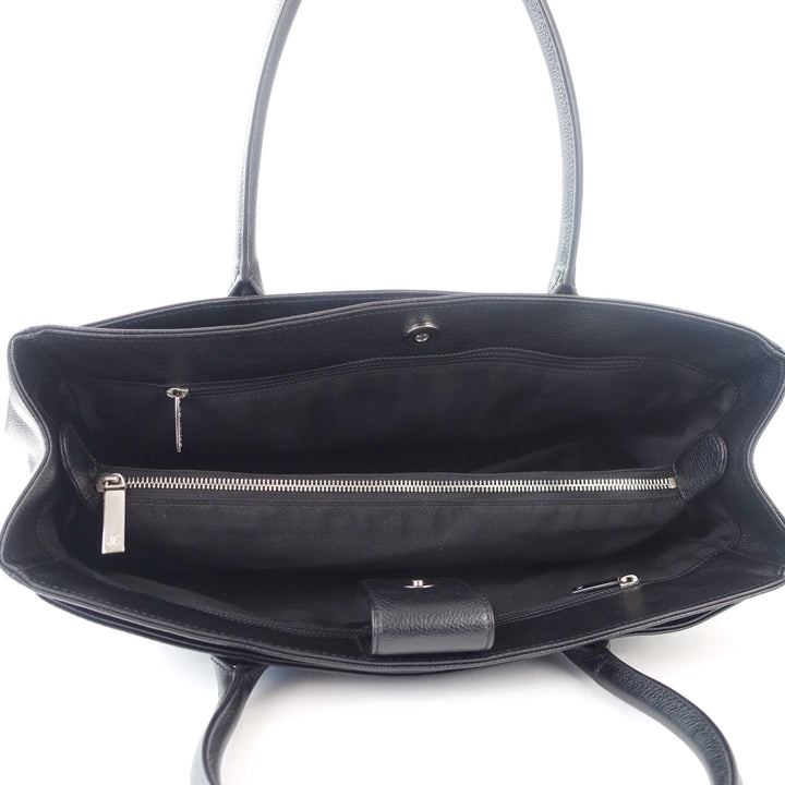 executive cerf xl caviar leather tote bag