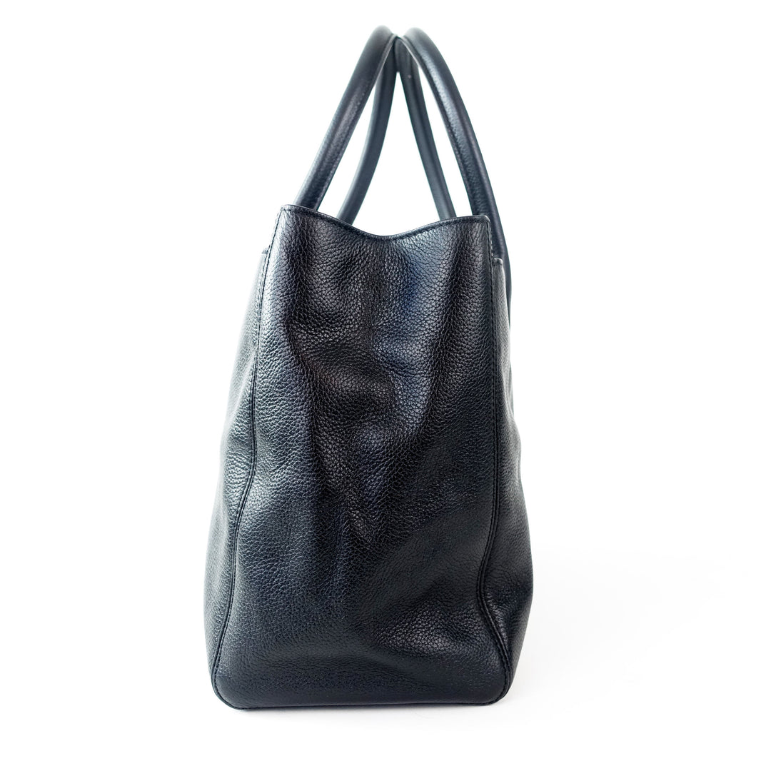 executive cerf xl caviar leather tote bag