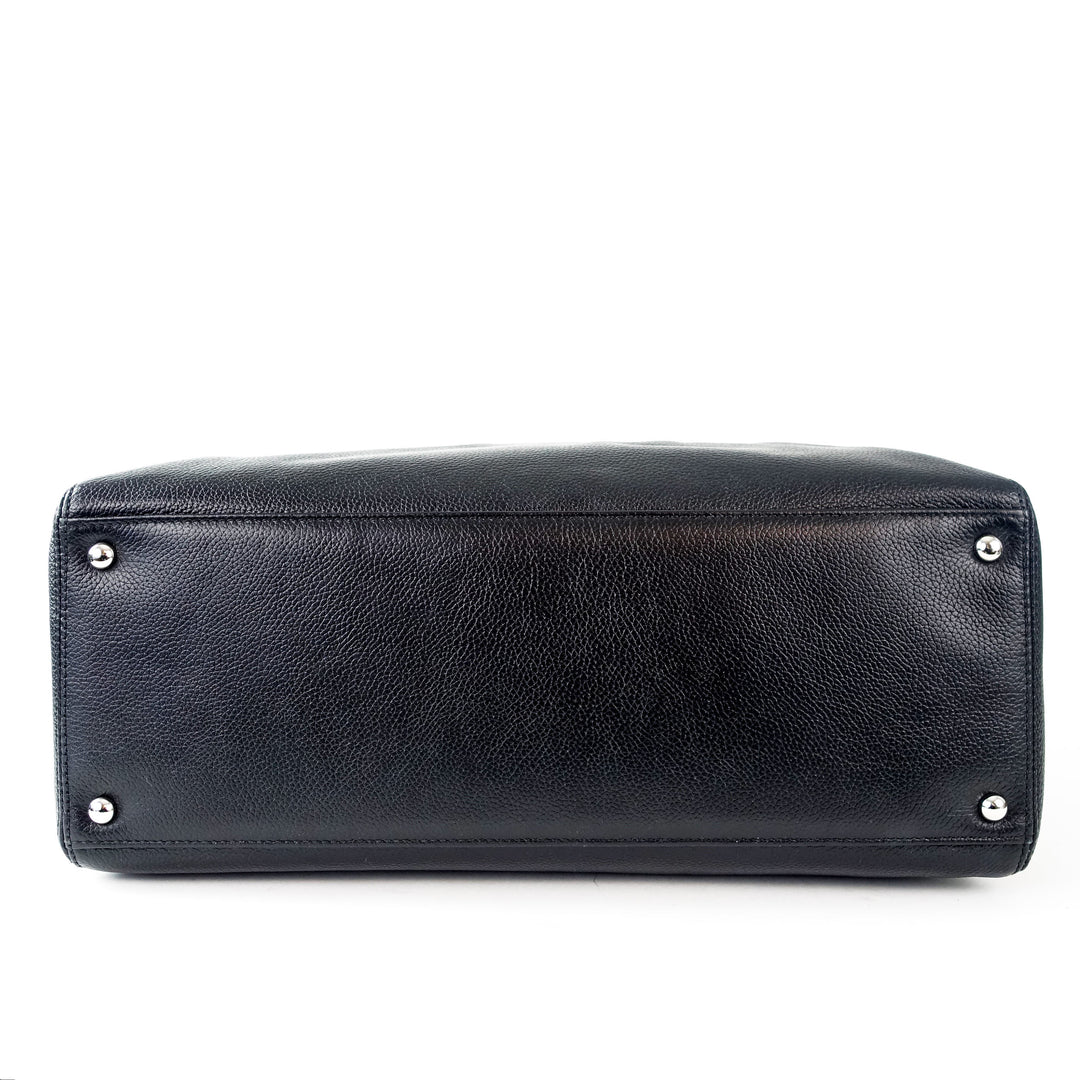 executive cerf xl caviar leather tote bag