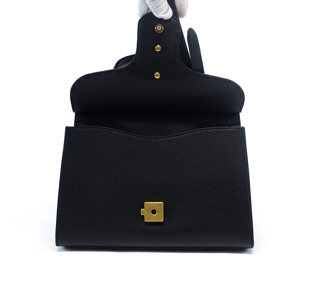 leather gg flap bag