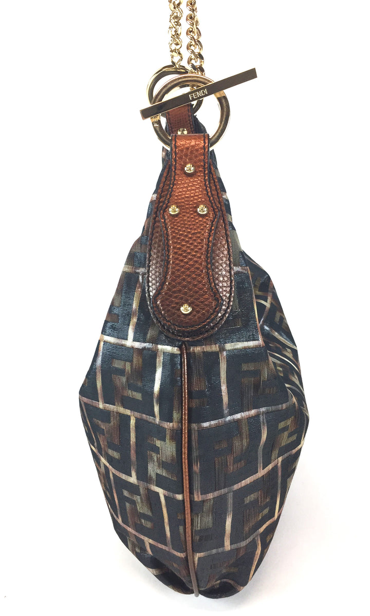 monogram canvas chef chain hobo bag