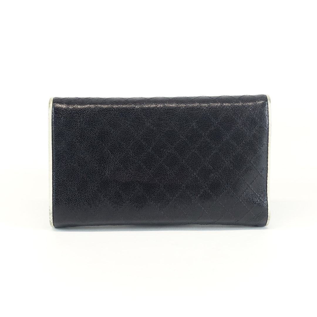 quilted caviar leather wallet