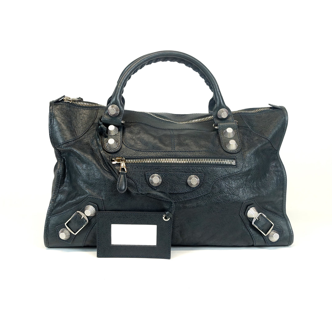 giant 21 agneau leather work bag