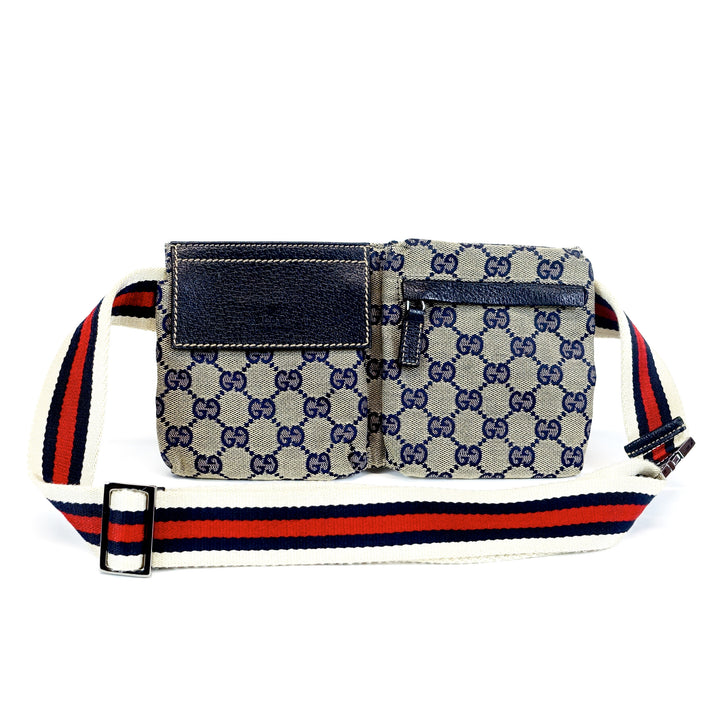 monogram canvas belt bag