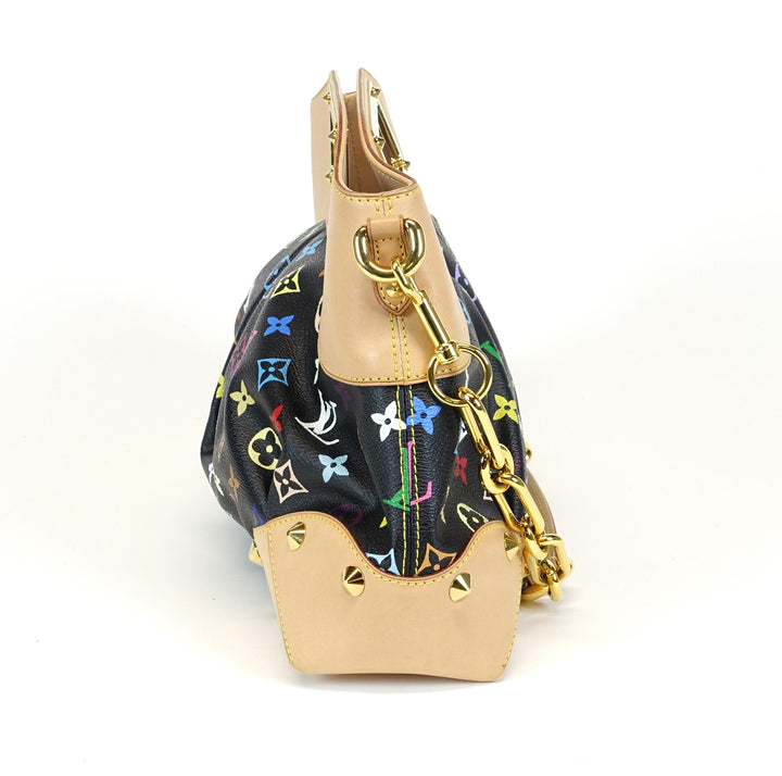 judy mm multicoloured monogram canvas handbag