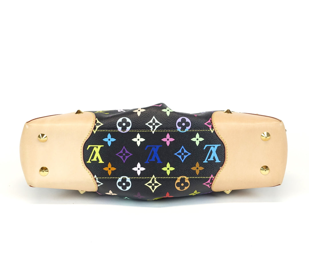 judy mm multicoloured monogram canvas handbag