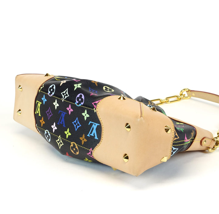 judy mm multicoloured monogram canvas handbag