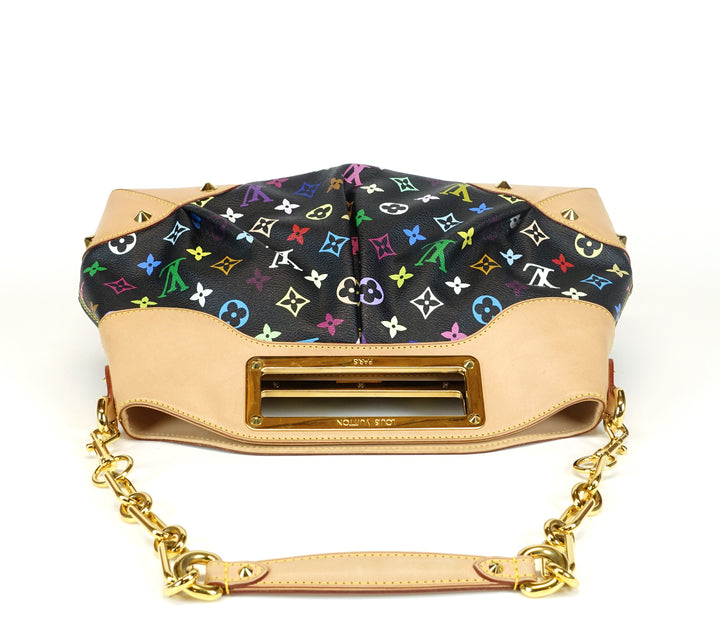 judy mm multicoloured monogram canvas handbag