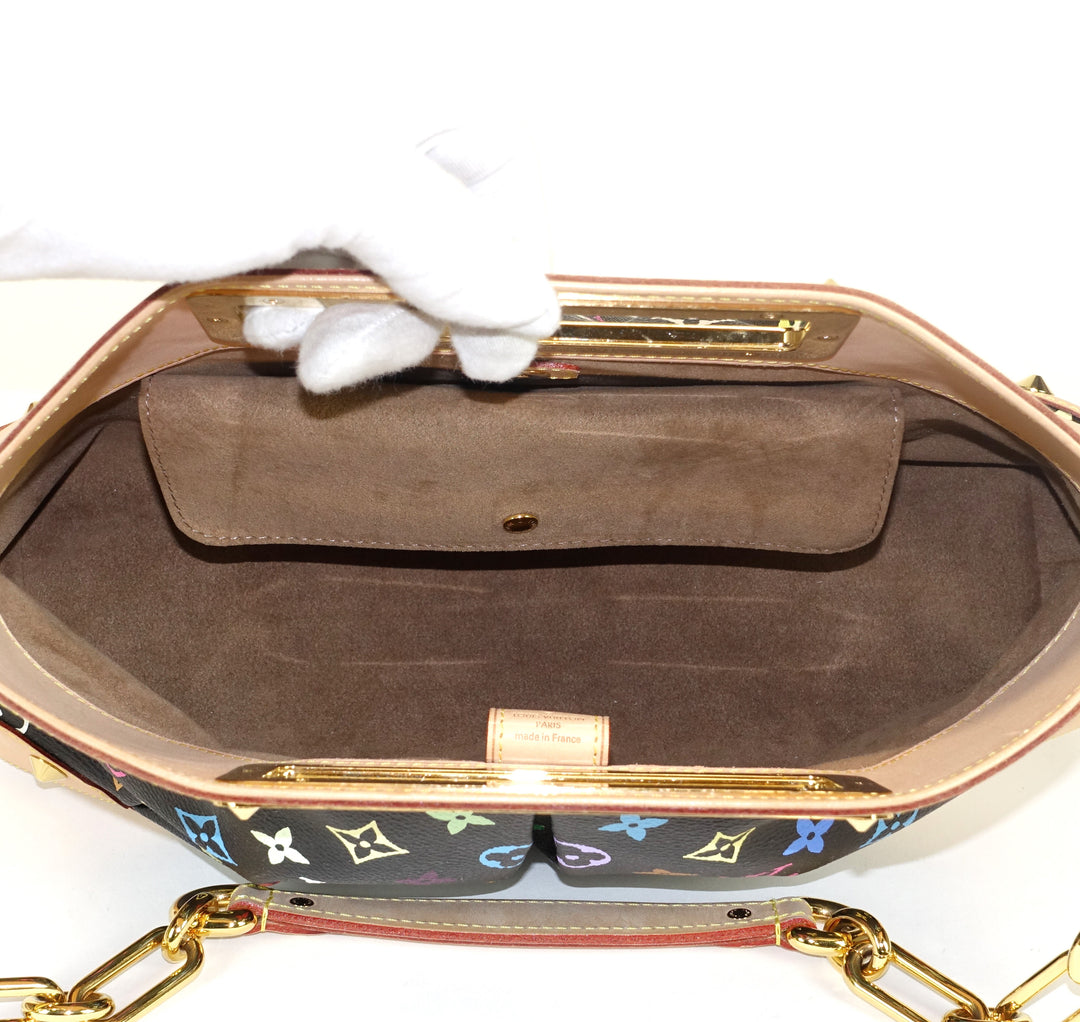 judy mm multicoloured monogram canvas handbag