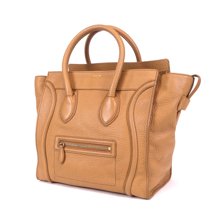 pebbled calf leather tote bag